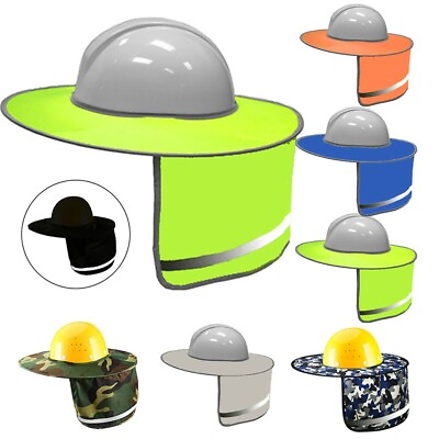 #ad Outdoor High Visibility Reflective Helmet Safety Hat Hi Vis Reflective Work Cap $13.03