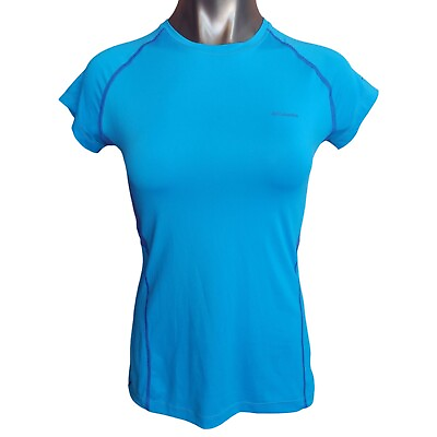 #ad Columbia Omni Freeze Advanced Cooling Women#x27;s Blue Rashguard T shirt XS $20.00