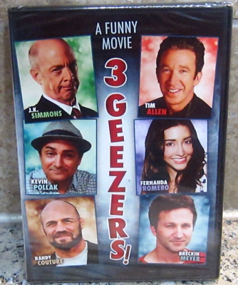 #ad 3 Geezers DVD 2013 Tim Allen J.K. Simmons Comedy NEW FACTORY SEALED $7.19