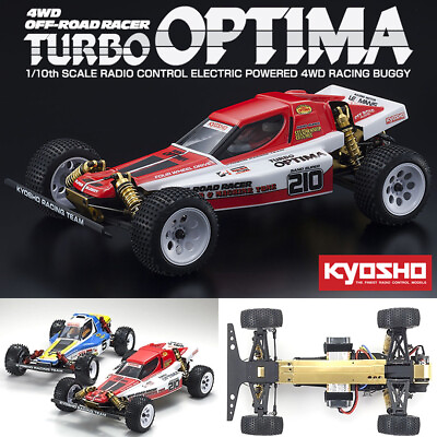 #ad Kyosho 30619 1 10 Turbo Optima Gold 4WD Off Road Racing Buggy Kit $359.99