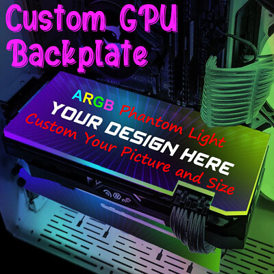 #ad Custom RGB GPU Backplate ARGB Light Screen GPU Backplate Graphics Card Backplate $39.99