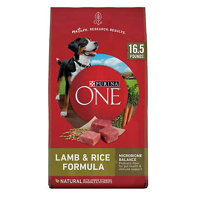 #ad Purina ONE Dry Dog Food Lamb and Rice Formula Omega 6 Fatty Acids Glucosamine $28.46