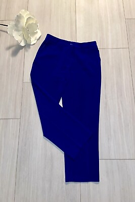 #ad JEANNETTE MINER PARIS Limited Gorgeous Blue Casual Dress Pants Women#x27;s Size 44 $79.98