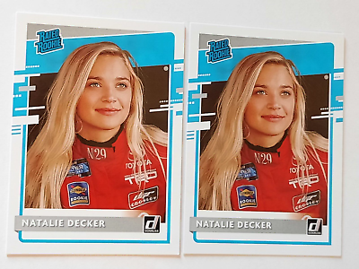 #ad Natalie Decker 2021 Panini Donruss Racing #34 Rated Rookie RC Lot Of 2 $6.00