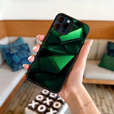 #ad For iPhone 14 15 11 12 13 X XS XR Max Universal Phone Cover Green Crystal AU $17.99