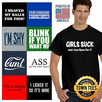 #ad Attitude Tee Shirt Rude T Shirt Sexual Mens Offensive TShirts T Shirt For Man $19.99
