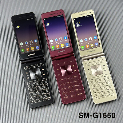 #ad Samsung Galaxy Folder2 SM G1650 Dual SIM Flip Unlocked SmartPhone New Unopened $136.99