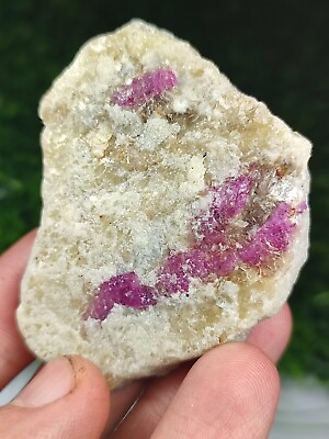#ad 43 gm Natural Ruby Specimen Ruby crystals on matrix hunza valley Pakistan $55.00