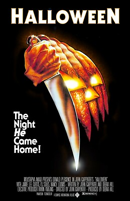 #ad Halloween movie poster print : 11 x 17 : The Night He Came Home $13.96