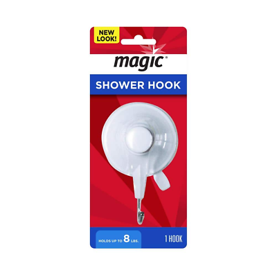 #ad Shower and Bathtub Suction Hook in White Metal $3.88