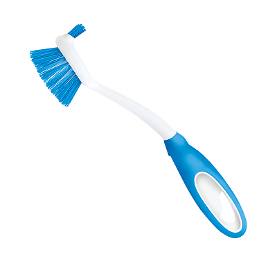 #ad LOLA Pro Dish Scrub Brush W Food Scraper Non Slip Rubber Grip Handle 1 Count $8.88