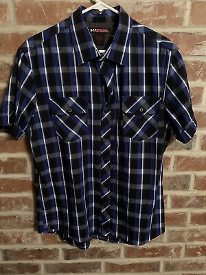 #ad Men’s large Button Up short sleeve shirt $7.00