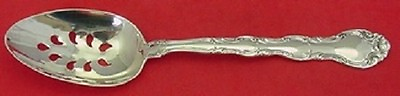 #ad French Scroll by Alvin Sterling Silver Serving Spoon Pierced 9 Hole Custom $109.00