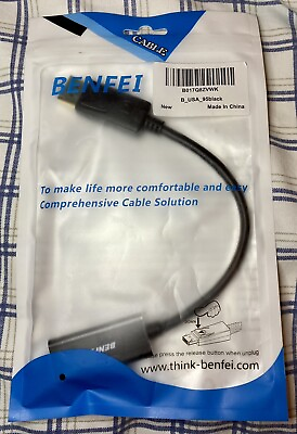 #ad DisplayPort to HDMI Benfei DP Display Port to HDMI Adapter Male to Female $9.95