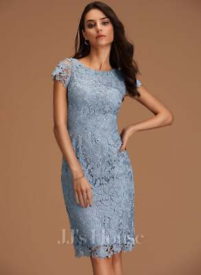 #ad #ad Elegant Women Part Gown Short Sleeve Floral Glamor Round Neck Bodycon Lace Dress $31.39