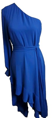 #ad Belle Badgley Mischka dresses formal Blue US 10 1 Sleeved Chiffon Layered $49.00