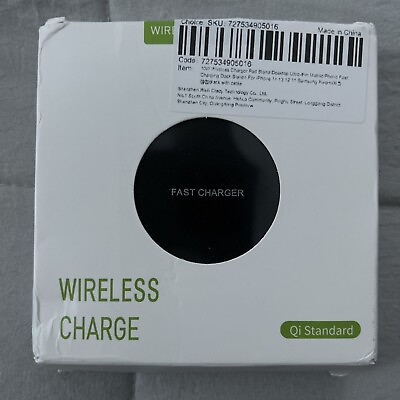 #ad 10W Qi Charger Phone Fast Wireless Charging Pad Dock For iPhone Samsung Android $5.99