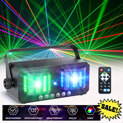 #ad Laser Strobe Light Double headed Induction Sword RGBW Effect Lights For DJ Shows $47.99