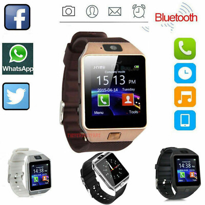 #ad Bluetooth Smart Watch w Camera Waterproof Phone Mate For Android Samsung iPhone $13.89