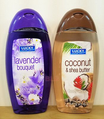 #ad Lucky Body Wash 16 oz. Coconut Lavender Skin Softener Beauty Bath Shower Unisex $12.95