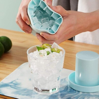 #ad Cylinder Silicone Ice Cube MoldDecompress Ice LatticePress Type Easy Release $12.49
