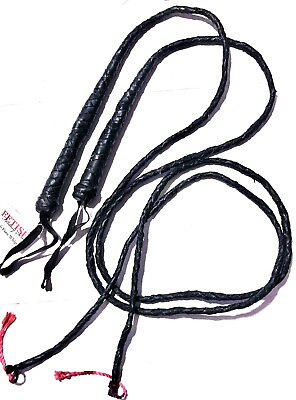 #ad Braided Bull Whips for Kinky Fetish Couple Play Master Slave Dominatrix $33.00
