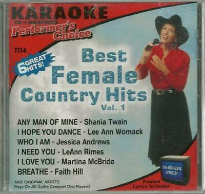 #ad Karaoke: Best Female Country Hits 1 Music CD Various Artists 2003 05 06 $6.99