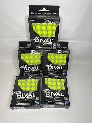 #ad Nerf Rival Edge Series 5 Packs of 30 High Impact Rounds Total 150 Green Balls $24.99