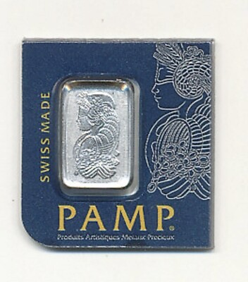 #ad 1 Gram Platinum Bar PAMP SWISS Original Cards Mint Condition Sealed SN May Vary $51.99