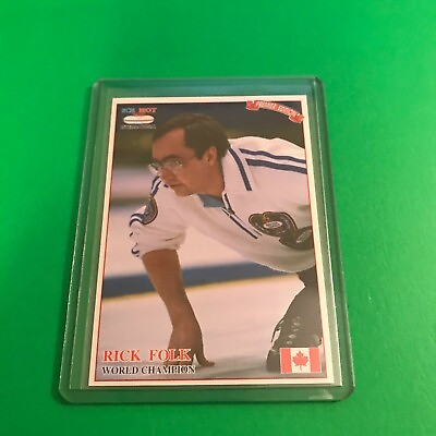 #ad 1993 Ice Hot International Curling Card #7 Rick Folk Canada C $3.00