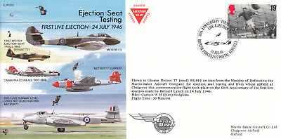 #ad 134914 Ejection Seat Testing FLOWN GB EJA S 3 Cover BFPS 1996 GBP 3.98