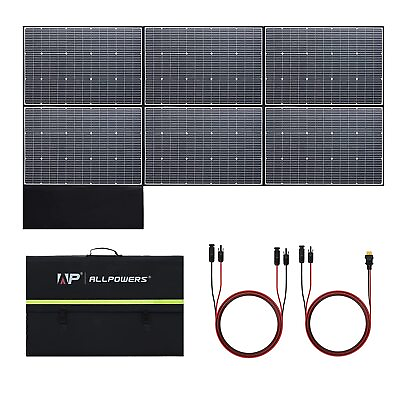 #ad ALLPOWERS 600Watt Portable RV Solar Panel for High watt Portable Power Station $584.99