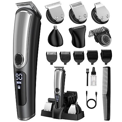 #ad Beard Trimmer for Men Waterproof Mens Grooming Kit for Mustache Face Nose... $51.68