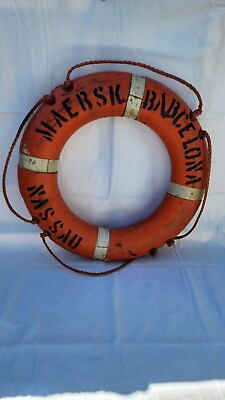 #ad VTG MAERSK BARCELONA NASSAU Navy Naval Ship Boat Buoy Raft Ring Life Preserver $169.99