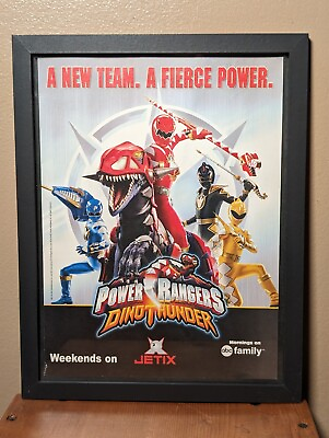 #ad Vintage Jetix Power Ranger Dino Thunder TV Promo Ad Print Poster Art 6.5 10in $14.99