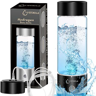 #ad Hydrogen Water Bottle 2024 Hydrogen Water Bottle Generator with SPE PEM Tech... $79.34