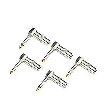 #ad Audio 1 4quot; 90 Degree Right Angle Plug 6.35mm Heavy 6.35mm TS Angle Plug 5PACK $19.60