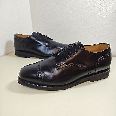 #ad Allen Edmonds Benton Shoes Oxford Derby Brogue Brown Leather 9 EEE Wide Classic $59.99