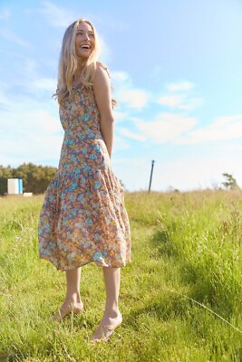 #ad Veronica Beard Malgosia Floral Tiered Midi Dress Size 4 $495.00 $225.00