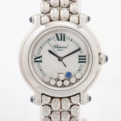 #ad Chopard Happy Sport 27 8236 23 White Dial 8 Diamonds 1 Sapphire Quartz Watch $3995.00