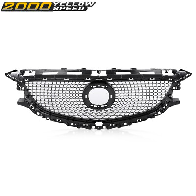 #ad Fit For 2014 2016 Mazda 6 Atenza Diamond Front Bumper Mesh Hood Grille Grill $91.99
