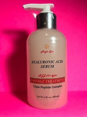 #ad 6oz 100% Pure Hyaluronic Acid Serum Anti aging Wrinkle Filler Matrixyl Peptides $17.90