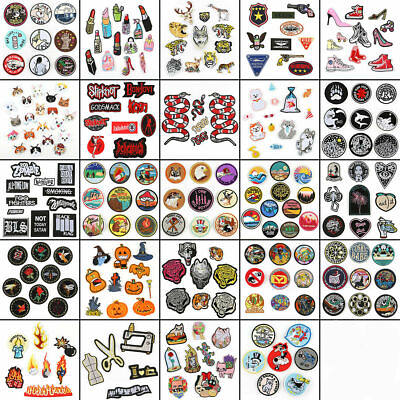 #ad Embroidered Patches Iron Sew On Patches Transfers Badges Appliques Many Choices $7.63
