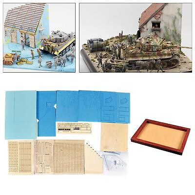 #ad 1:35 Ruins House Crafts Building Model Kits Accessory Sand Table Diorama House $40.34