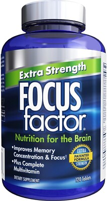 #ad Focus Factor Extra Strength Nutrition for Brain Health 120 Tablets. New $12.99