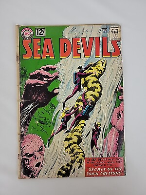 #ad Sea Devils Issue #9 12 Cent DC Comic Book 1963 $19.92