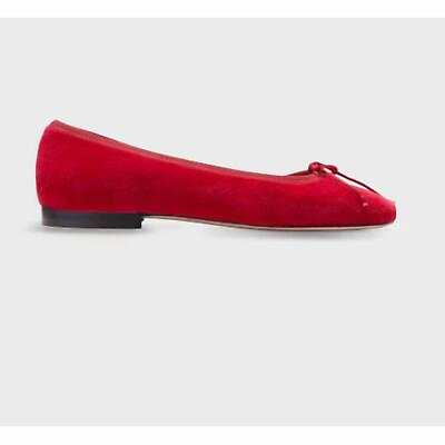 #ad Ann Mashburn Women#x27;s Square Toe Velvet Ballet Shoe for Women $159.00