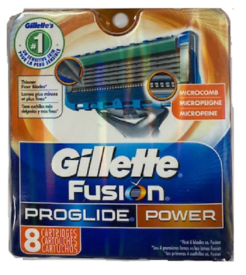 #ad Gillette Fusion Proglide Power Refill Razor Blade Cartridges 8 Ct. $22.99