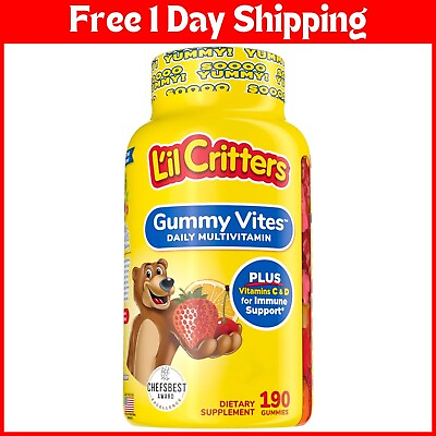 #ad L’Il Critters Gummy Vites Daily Gummy Multivitamin for Kids Vitamin C D3 for I $14.99