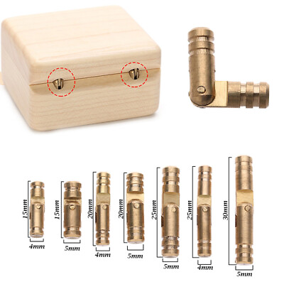 #ad 10Pcs Copper Brass Wine Jewelry Box Hidden Invisible Concealed Barrel Hinge C $3.57